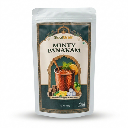 MINTY PANAKAM — Ayurvedic  Mint Jaggery Cooling Drink Mix (100g)