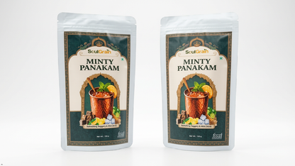 MINTY PANAKAM — Ayurvedic  Mint Jaggery Cooling Drink Mix (100g)