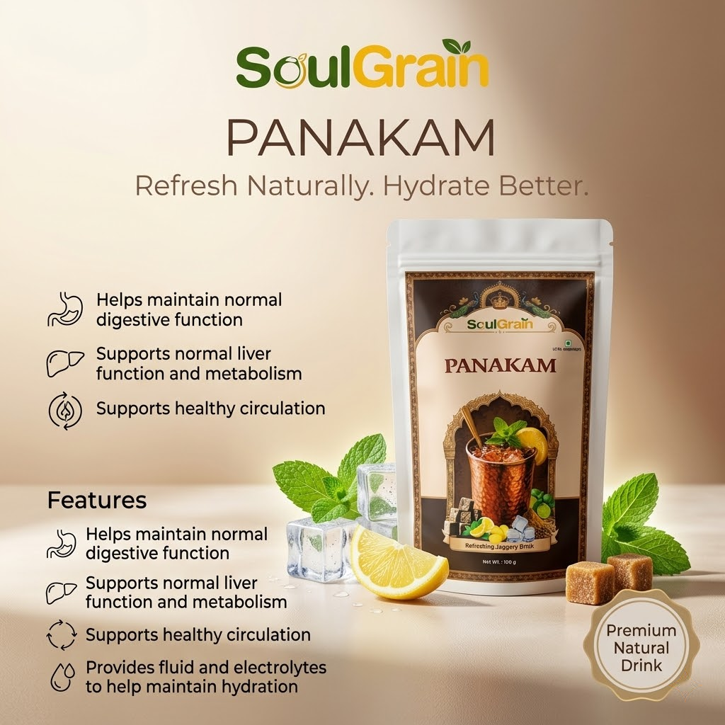 Panakam — Ayurvedic Jaggery Cooling Drink Mix (100g)