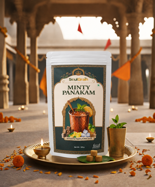 MINTY PANAKAM — Ayurvedic  Mint Jaggery Cooling Drink Mix (100g)
