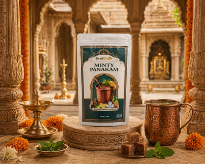 MINTY PANAKAM — Ayurvedic  Mint Jaggery Cooling Drink Mix (100g)